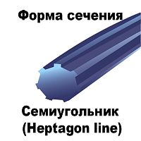 Леска для триммера Семиугольник 2.4мм*436м бухта ЛТ2843