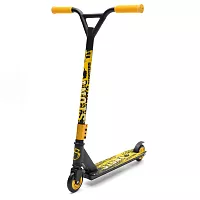 Самокат ZA-103, STUNT, трюк. (не для экстирм.катания) кол. PU+PP 100мм литые желтые