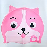 Шапочка для плавания от 3-6 лет силикон розовая Т172266