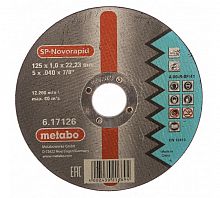 Круг отрезной М 125х1,0х22,23мм  Метабо  617126000