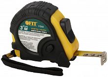 Рулетка прорезинен. корпус тройной стопор 3мх16мм "Ультра" FIT 17243