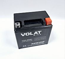 Аккумулятор VOLAT Bike 12B 5A (80A пусковой ток) (YTX5L-BS MF) обр/пол (106х70х113мм)