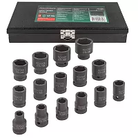 Набор ударных головок RockForce 1/2" RF-4159-5MPB 15 предметов в металлическом кейсе