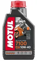 Масло моторное 1л. MOTUL 7100 10W-40 синтетическое для мотоциклов