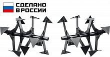 Фрезы гусиные лапки к мотоблоку D-24  (вал шестигранник) ФS24.390.385ГФ