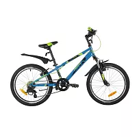 Велосипед 20" NOVATRACK EXTREME, 6-скор, V-bake тормоз, рама  сталь ,цвет синий