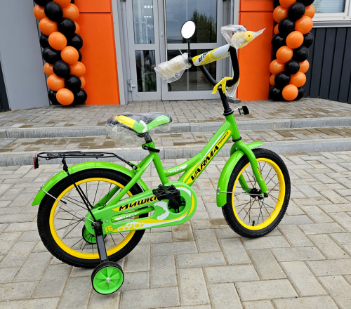 Велосипед 16" Варма Мишка зелёный-жёлтый 1601М-3 фото 3 Велосипед 16" Варма Мишка зелёный-жёлтый 1601М-3 фото 3