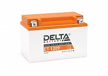 Аккумулятор Delta гелевый СТ1209 (12В, 9Ач,) мотоциклы,скутеры,квадроциклы,снегоходы и др.