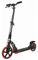 Самокат городской NOVATRACK DEFT PRO алюм.,колеса 250х200мм,диск. тормоз, черный-красный