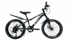 Велосипед 20" STANT MD2000 11",7 ск, черный/серый