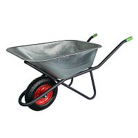 Тачка строительная 1-колесо 90л/200кг Черная (4.00*8/16мм) YARD