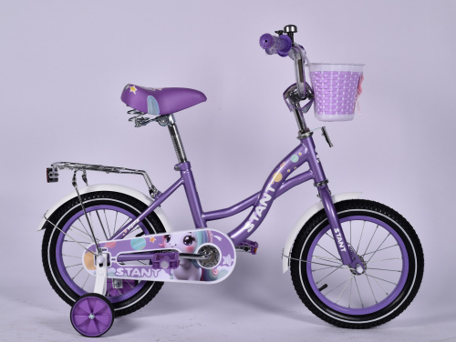 Велосипед 14" STANT Milly, фиолетовый Велосипед 14" STANT Milly, фиолетовый