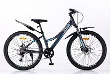 Велосипед 26" STANT MD615 14", 6 ск, черный/синий, АЛЮМИНИЙ