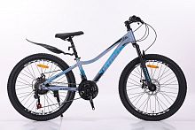 Велосипед 24" STANT MD4100 12", 21 ск, серый/синий