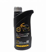 Масло моторное Mannol 20W-50 4-х тактн,синтетическое 1 л