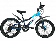 Велосипед 20" STANT MD200 10",6 ск, синий/голубой