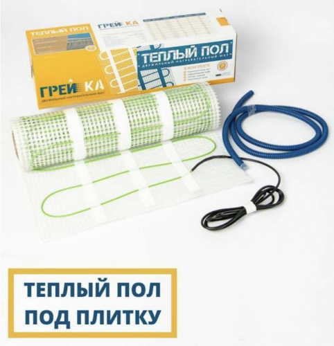 Тёплый пол (мат) ГРЕЙКА 1,0м2