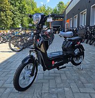 Электроскутер SK8,500W (Радиус 16" , 3 скорости, 48V/12А, дисплей, лед фара, педали, цвет чёрный )