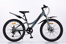 Велосипед 24" STANT MD405 12",6 ск,серый