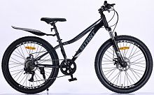 Велосипед 24" STANT MD415 12",6 ск,черный/серый