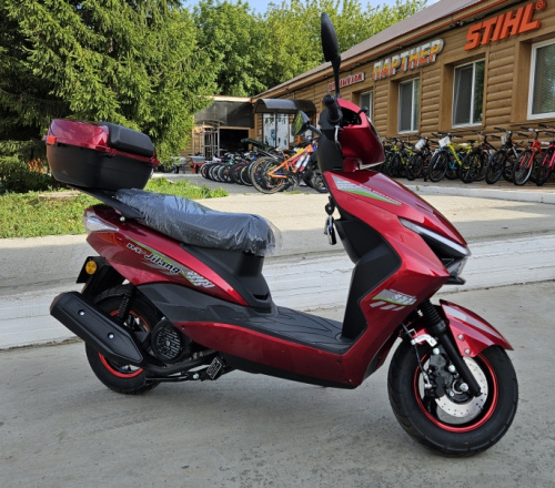 Скутер JILANG M12 125 (49cc) красно-черный фото 4 Скутер JILANG M12 125 (49cc) красно-черный фото 4