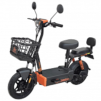 Электроскутер Kugoo KIRIN EC02, Акум 21А литийоный ,500W, фара,цвет черно-оранжевый