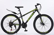 Велосипед 26" STANT MD6000 14",21 ск, черный/зеленый