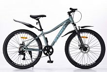 Велосипед 26" STANT MD520 14", 6 ск, серый/синий