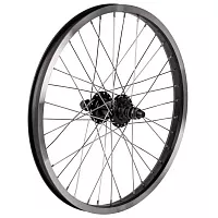 Обод задний 20", для BMX, двойной алюм. обод 48отв, втулка SF-B17R алюм, гайка 14мм ось, Х95018