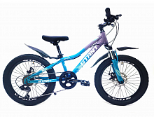 Велосипед 20" STANT MD200 10",6 ск, голубой\сиреневый