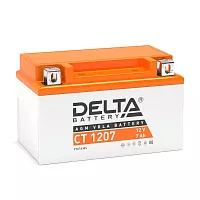 Аккумулятор Delta гелевый CT1207 (12В, 7Ач) пр/пол (+-) 94х86х150мм
